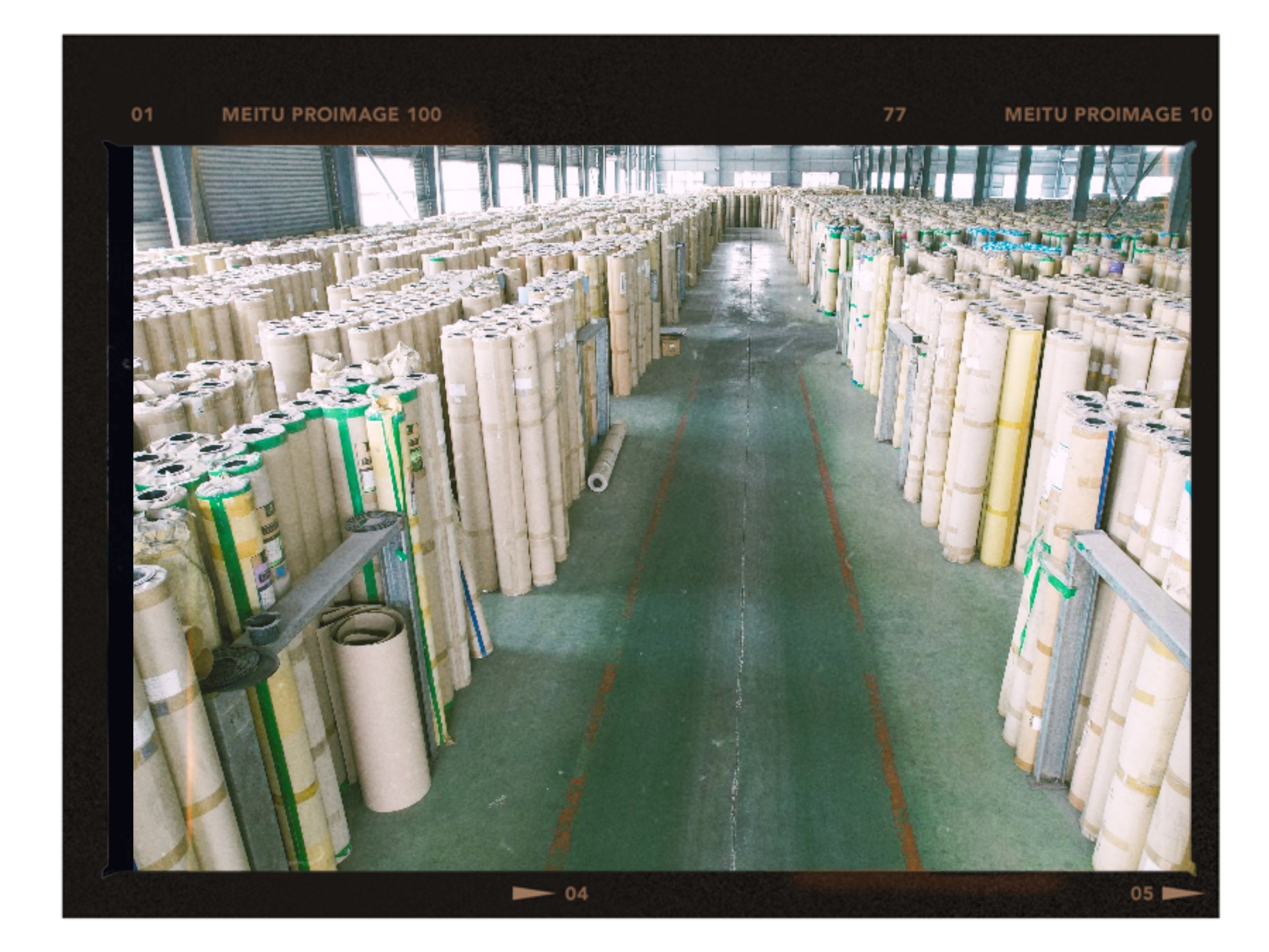 PVC Homogeneous Sheet Produce Process step 6 storage shed with floor